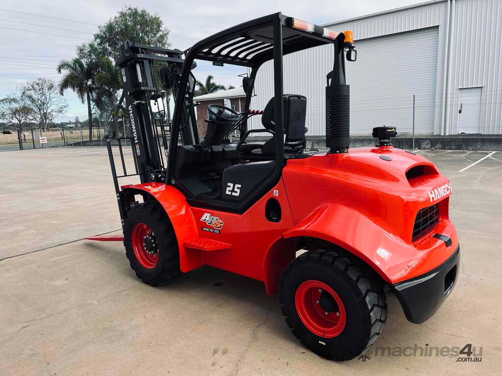 Hangcha 2.5t RT Forklift CPCD25 - 3 Speed Diesel 4.3m Reach Sideshift Fork Positioner